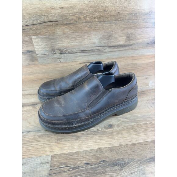 Dr. Martens Men’s 10 M Hickmire Brown Slip On Leather Loafers Shoes main image 5